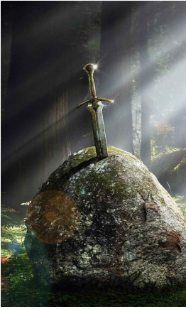 Excalibur Sword in the Stone